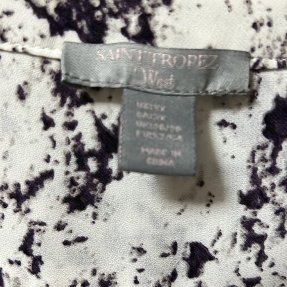 White and purple top - Picture 3 of 4